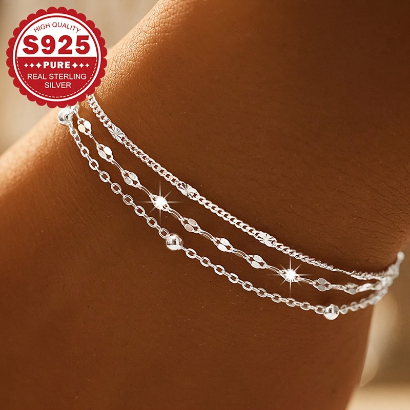 Boho Layered Bead Bracelet for Women Hypoallergenic